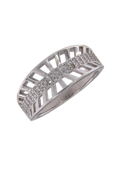 Anillo Plata Mujer PANI2208 Calado Circonitas