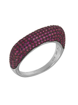 Anillo Plata Mujer PANI2223/10 Circonitas rojas