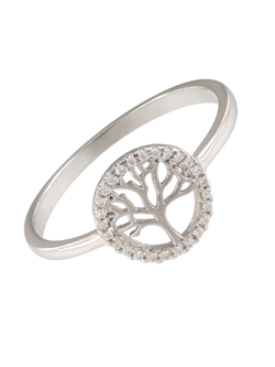 Anillo Plata Mujer PANI2228 Árbol De La Vida Circonitas