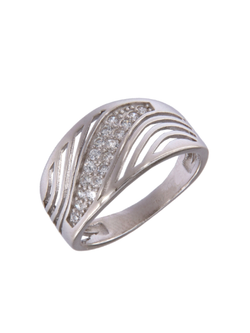 Anillo Plata Mujer PANI2229 Calado Circonitas