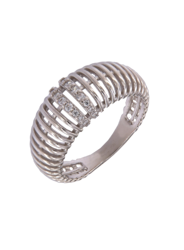 Anillo Plata Mujer PANI2235 Concha Circonitas