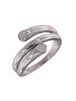 Anillo Plata Mujer PANI2254 Bandas Circonitas