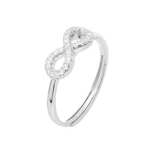 Anillo Plata Mujer R06772 Infinito C. Circonitas