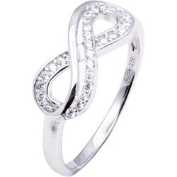 Anillo Plata Mujer R22262 Infinito C. Circonitas