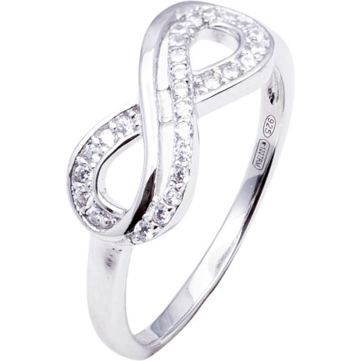 Anillo Plata Mujer R22262 Infinito C. Circonitas