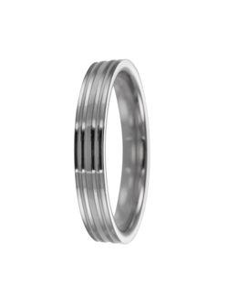 Anillo Plata PALI104/08 Líneas En Brillo