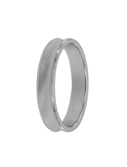 Anillo Plata PALI110/10 Hendidura Central Bordes En Brillo