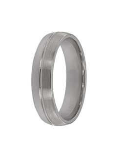 Anillo Plata PALI114/08 Mitad En Brillo Mitad Mate