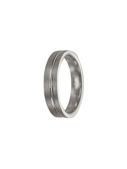 Anillo Plata PALI53/08 Ranura En Brillo