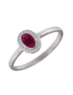 Anillo Plata PANI2172/10 Circonitas Rosada Bicolor Blancas