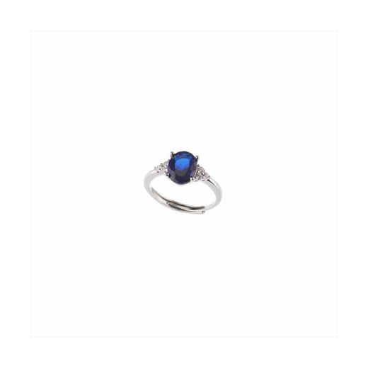 Sovrani Silver Ring J8843M14 Central Sapphire Zirconia