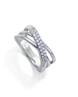 Anillo Plata Viceroy 9162A012-30 Aros Cruzados Circonitas