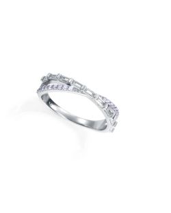 Anillo Plata Viceroy Mujer 2379A014-30 Bandas Cruzadas C. Circonitas
