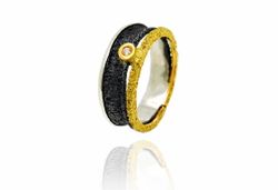 Anillo Plata Y Oro Arior Alda Con Diamante 3680854XU