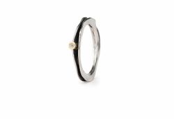 Anillo Plata Y Oro Arior Fi Con Diamante 3681029PU