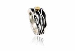 Anillo Plata Y Oro Arior Fi Multi 5 Hilos Con Diamante 3680845XU