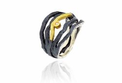 Anillo Plata Y Oro Arior Forza Con Diamante 3680832XU