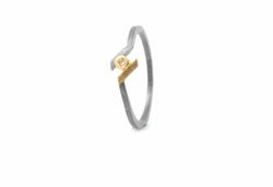 Anillo Plata Y Oro Arior Gaia Diamante 3681053XU