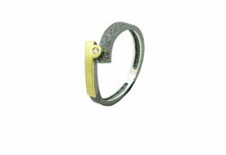 Anillo Plata Y Oro Arior Lys Con Diamante 3681063XU
