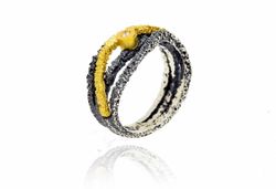 Anillo Plata Y Oro Arior Malabar Con Diamante 3680895XU