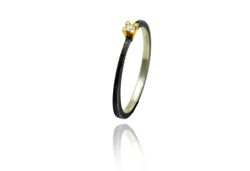 Anillo Plata Y Oro Arior Nil Con Diamante 3680938XU