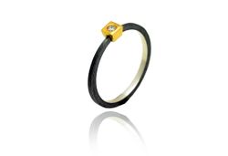 Anillo Plata Y Oro Arior Nil Con Diamante 3680940XU