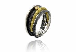 Anillo Plata Y Oro Arior Pequeńo Dynamic 3681008XU