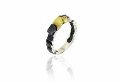 Anillo Plata Y Oro Arior Xaloc Con Diamante 3680867XU