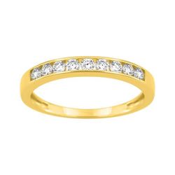 Anillo Semialianza Oro 9Kts (9)9KLGD184Y Diamantes Laboratorio 0,30ct