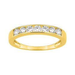 Anillo Semialianza Oro 9Kts (9)9KLGD185Y Diamantes Laboratorio 0,50ct