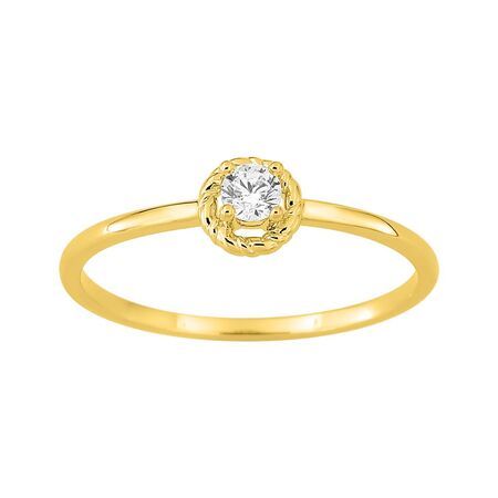 Anillo Solitario Oro 18krs Argyor MRM Mujer (18)1.7781.30 Diamantes Laboratorio 0,10 ct SYN F-VS