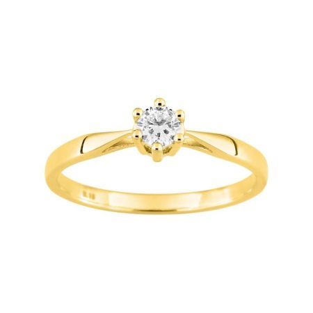 Anillo Solitario Oro 18kts Argyor MRM 18)1.019.20 Diamante Laboratorio 0,18ct GH-SI