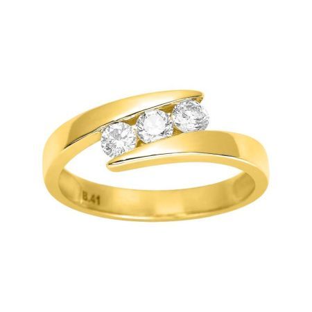 Anillo Solitario Oro 18kts Argyor MRM (18)1.112.20 Diamantes Laboratorio 0,42ct GH-SI