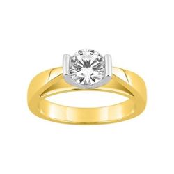 Anillo Solitario Oro Bicolor Blanco 18kts Argyor MRM Mujer (18)DS1013.22 Diamante Laboratorio 1,00ct