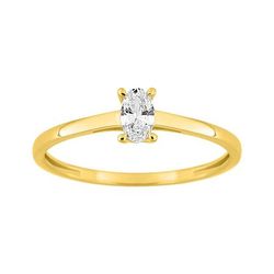 Anillo Solitario Oro 9Kts (9)9KLGD116Y Diamantes Laboratorio 0,20ct