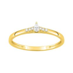 Anillo Solitario Oro 9kts Argyor MRM (9)9KLGD271Y Diamantes Laboratorio 0,09ct DI.SYN F-VS