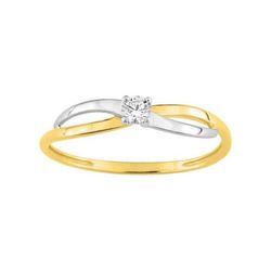 Anillo Solitario Oro Bicolor Blanco 18kts Argyor MRM  (18)1.7064.Z3 Circonitas