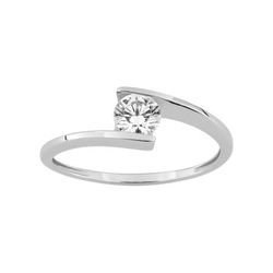 Anillo Solitario Oro Blanco 18krs Argyor MRM Mujer (18)1.045.Z1 Circonita
