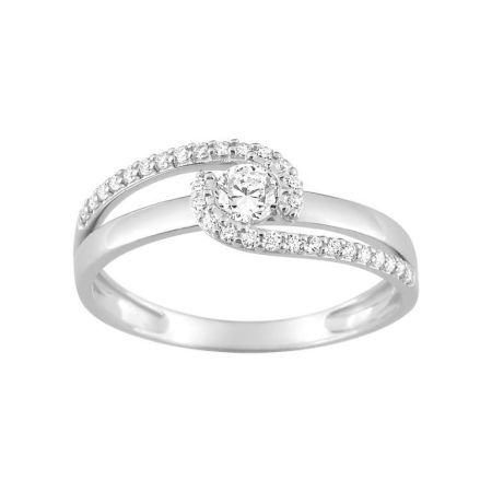 Anillo Solitario Oro Blanco 18kts Argyor MRM  (18)08SA765GZ Circonita