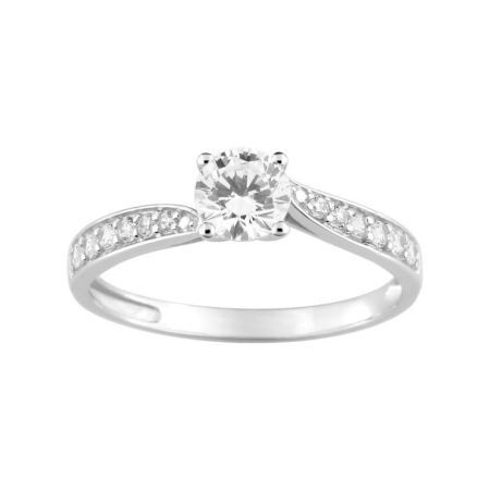 Anillo Solitario Oro Blanco 18kts Argyor MRM  (18)08SI22GZ Circonita