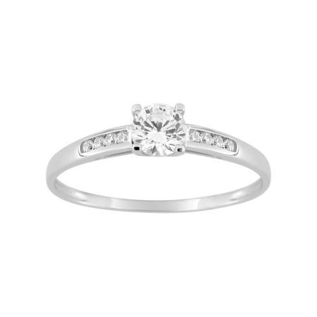 Anillo Solitario Oro Blanco 18kts Argyor MRM  (18)08SJ60GZ Circonita