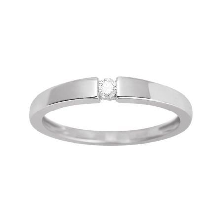 Anillo Solitario Oro Blanco 18kts Argyor MRM (18)1.030.21 Diamante Laboratorio 0,06ct GH-SI