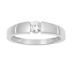 Anillo Solitario Oro Blanco 18kts Argyor MRM (18)1.034.21 Diamante Laboratorio 0,23ct GH-SI