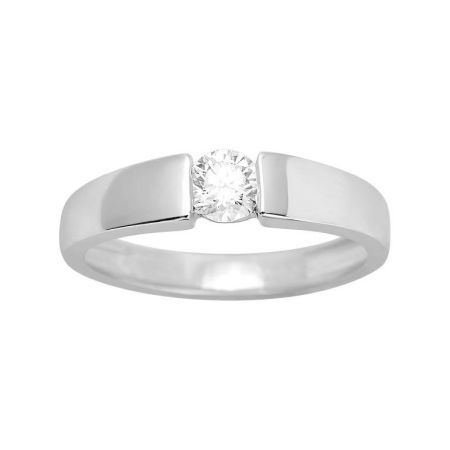 Anillo Solitario Oro Blanco 18kts Argyor MRM (18)1.036.21 Diamante Laboratorio 0,35ct GH-SI