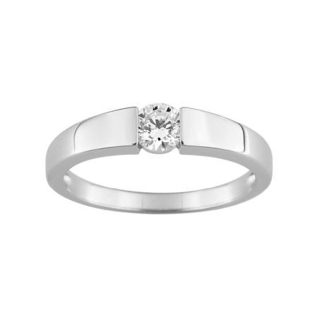 Anillo Solitario Oro Blanco 18kts Argyor MRM (18)1.037.21 Diamante Laboratorio 0,40ct GH-SI
