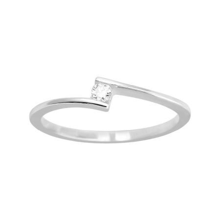 Anillo Solitario Oro Blanco 18kts Argyor MRM (18)1.038.21 Diamante Laboratorio 0,06ct GH-SI