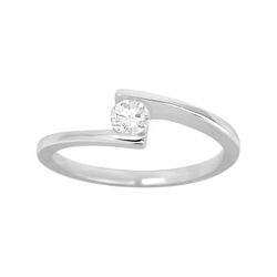 Anillo Solitario Oro Blanco 18kts Argyor MRM (18)1.042.21 Diamante Laboratorio 0,23ct GH-SI