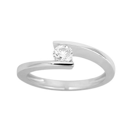Anillo Solitario Oro Blanco 18kts Argyor MRM (18)1.043.21 Diamante Laboratorio 0,30ct GH-SI