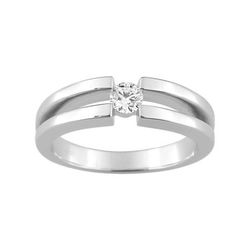 Anillo Solitario Oro Blanco 18kts Argyor MRM (18)1.077.21 Diamante Laboratorio 0,14ct GH-SI