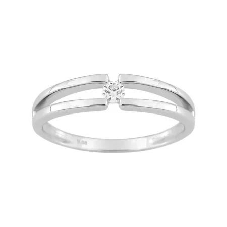 Anillo Solitario Oro Blanco 18kts Argyor MRM (18)1.078.21 Diamante Laboratorio 0,08ct GH-SI